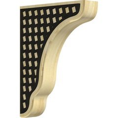 Plymouth 1.75"W x 7.25"D x 9.5"H Countertop Bracket - Rubberwood Plymouth 1.75"W x 7.25"D x 9.5"H Countertop Bracket - Rubberwood