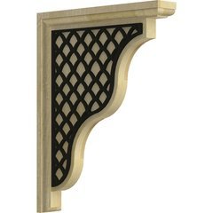 Hamilton 1.5"W x 9"D x 11"H Countertop Bracket - Rubberwood Hamilton 1.5"W x 9"D x 11"H Countertop Bracket - Rubberwood
