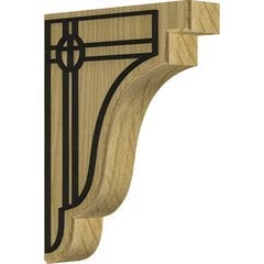 Bedford 1.75"W x 7.25"D x 9.5"H Countertop Bracket - Red Oak Bedford 1.75"W x 7.25"D x 9.5"H Countertop Bracket - Red Oak