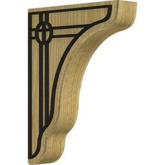 Plymouth 1.75"W x 7.25"D x 9.5"H Countertop Bracket - Red Oak Plymouth 1.75"W x 7.25"D x 9.5"H Countertop Bracket - Red Oak