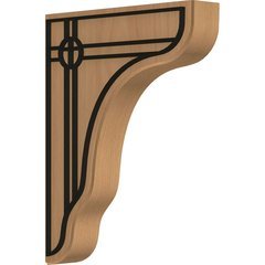 Plymouth 1.75"W x 8.5"D x 11"H Countertop Bracket - Cherry Plymouth 1.75"W x 8.5"D x 11"H Countertop Bracket - Cherry