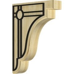 Bedford 1.75"W x 7.25"D x 9.5"H Countertop Bracket - Rubberwood Bedford 1.75"W x 7.25"D x 9.5"H Countertop Bracket - Rubberwood