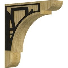 Olympic 1.75"W x 8"D x 8"H Countertop Bracket - Red Oak Olympic 1.75"W x 8"D x 8"H Countertop Bracket - Red Oak