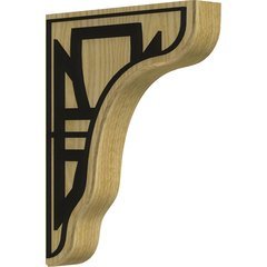 Plymouth 1.75"W x 8.5"D x 11"H Countertop Bracket - Red Oak Plymouth 1.75"W x 8.5"D x 11"H Countertop Bracket - Red Oak