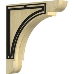 Olympic 1.75"W x 10"D x 10"H Countertop Bracket - Rubberwood Olympic 1.75"W x 10"D x 10"H Countertop Bracket - Rubberwood