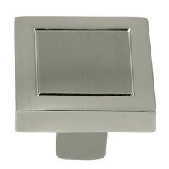 Cosmo Square Knob 7/8" Dia Satin Nickel Cosmo Square Knob 7/8" Dia Satin Nickel