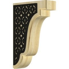 Bedford 1.75"W x 5"D x 7.5"H Countertop Bracket - Rubberwood Bedford 1.75"W x 5"D x 7.5"H Countertop Bracket - Rubberwood