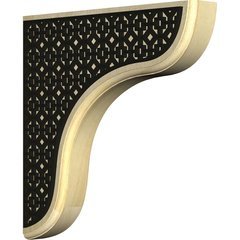 Eaton 1.75"W x 10.5"D x 10.5"H Countertop Bracket - Rubberwood Eaton 1.75"W x 10.5"D x 10.5"H Countertop Bracket - Rubberwood