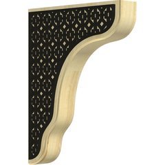 Plymouth 1.75"W x 8.5"D x 11"H Countertop Bracket - Rubberwood Plymouth 1.75"W x 8.5"D x 11"H Countertop Bracket - Rubberwood