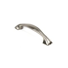 Caledonia 4 Inch Center to Center Matte Satin Nickel Cabinet Pull Caledonia 4 Inch Center to Center Matte Satin Nickel Cabinet Pull