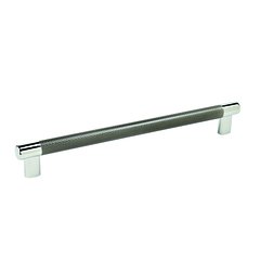 Esquire Pull 10-1/16" C/C Polished Nickel/Gunmetal Esquire Pull 10-1/16" C/C Polished Nickel/Gunmetal