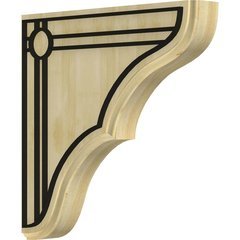Stratford 1.75"W x 10"D x 10"H Countertop Bracket - Rubberwood Stratford 1.75"W x 10"D x 10"H Countertop Bracket - Rubberwood