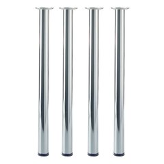 Prisma Table Leg Set Chrome 27-3/4" H Prisma Table Leg Set Chrome 27-3/4" H