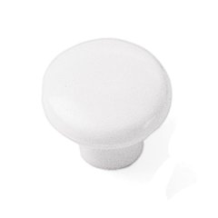 Plastics 1-1/4 Inch Diameter White Cabinet Knob Plastics 1-1/4 Inch Diameter White Cabinet Knob