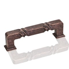 Tahoe 3-3/4 Inch Center to Center Dark Machined Antique Copper Cabinet Pull Tahoe 3-3/4 Inch Center to Center Dark Machined Antique Copper Cabinet Pull