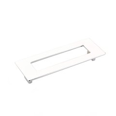 Finestrino 5-1/16 Inch Center to Center Polished Chrome Cabinet Pull Finestrino 5-1/16 Inch Center to Center Polished Chrome Cabinet Pull