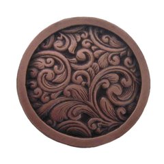 Classic 1-3/8 Inch Diameter Antique Copper Cabinet Knob Classic 1-3/8 Inch Diameter Antique Copper Cabinet Knob