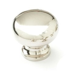 Country 1-1/4 Inch Diameter Polished Nickel Cabinet Knob Country 1-1/4 Inch Diameter Polished Nickel Cabinet Knob