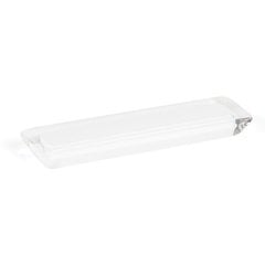 Core 3-3/4 Inch Center to Center White Transparent Cabinet Pull Core 3-3/4 Inch Center to Center White Transparent Cabinet Pull