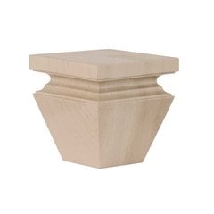 Nouveau Bun Foot Unfinished Hard Maple Nouveau Bun Foot Unfinished Hard Maple