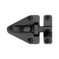 Smooth Iron Flush Cabinet Latch 1-13/16" High Black Iron Smooth Iron Flush Cabinet Latch 1-13/16" High Black Iron