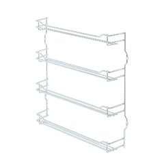 Spice Rack 15-3/8 inch Wide Chrome Finish Spice Rack 15-3/8 inch Wide Chrome Finish