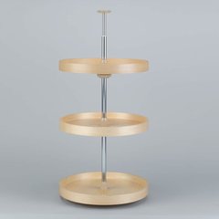 Full Circle Three Shelf Set 18 inch Diameter - Wood Full Circle Three Shelf Set 18 inch Diameter - Wood