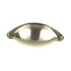 Glacier 2-1/2 Inch Center to Center Dull Satin Nickel Cabinet Cup Pull Glacier 2-1/2 Inch Center to Center Dull Satin Nickel Cabinet Cup Pull