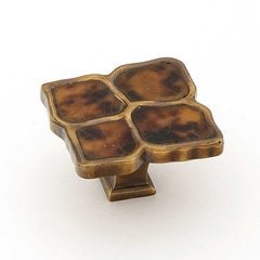 Tiger Penshell 1-1/2 Inch Diameter Estate Dover w/ Tiger Penshell Inlay Cabinet Knob Tiger Penshell 1-1/2 Inch Diameter Estate Dover w/ Tiger Penshell Inlay Cabinet Knob