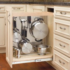 Base Organizer with Stainless Steel Panel 8" -Wood Base Organizer with Stainless Steel Panel 8" -Wood