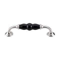 Chateau 5-1/16 Inch Center to Center Brushed Satin Nickel/Black Cabinet Pull Chateau 5-1/16 Inch Center to Center Brushed Satin Nickel/Black Cabinet Pull