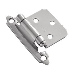 Variable Overlay Hinge Pair Chrome Self Close Variable Overlay Hinge Pair Chrome Self Close