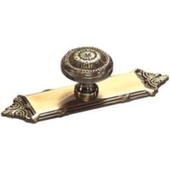 Versailles Forged Solid Brass 1-1/2 Inch Diameter Antique Light Polish Back-plate Versailles Forged Solid Brass 1-1/2 Inch Diameter Antique Light Polish Back-plate