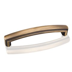 Delgado 5-1/16 Inch Center to Center Antique Brushed Satin Brass Cabinet Pull Delgado 5-1/16 Inch Center to Center Antique Brushed Satin Brass Cabinet Pull