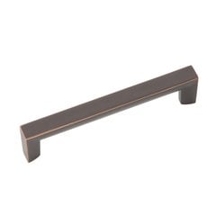 Rotterdam 3-3/4 Inch Center to Center Oil Rubbed Bronze Highlighted Cabinet Pull Rotterdam 3-3/4 Inch Center to Center Oil Rubbed Bronze Highlighted Cabinet Pull