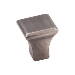 Marlo Knob 7/8" Long Brushed Pewter Marlo Knob 7/8" Long Brushed Pewter