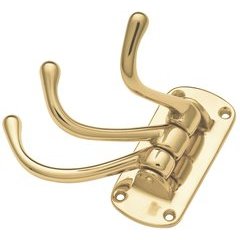 Utility & Elegance Hook 1" C/C Polished Brass Utility & Elegance Hook 1" C/C Polished Brass