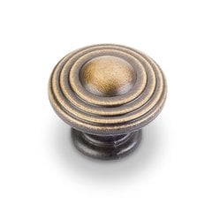 Bremen 2 1-1/4 Inch Diameter Antique Brushed Satin Brass Cabinet Knob Bremen 2 1-1/4 Inch Diameter Antique Brushed Satin Brass Cabinet Knob