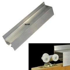 72 inch Wall Mount Fascia Single Door Track-Aluminum 72 inch Wall Mount Fascia Single Door Track-Aluminum