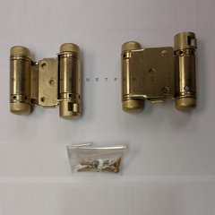 1514 Louvered Door Double Act Spring Hinge Hold Open-Brass 1514 Louvered Door Double Act Spring Hinge Hold Open-Brass
