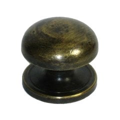 Knobs 1-1/8 Inch Diameter Unlacquered Antique Brass Cabinet Knob Knobs 1-1/8 Inch Diameter Unlacquered Antique Brass Cabinet Knob