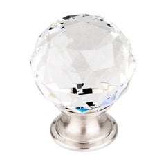 Crystal 1-3/8 Inch Diameter Clear Crystal Cabinet Knob Crystal 1-3/8 Inch Diameter Clear Crystal Cabinet Knob