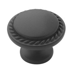 Allison Value Hardware 1-1/8 Inch Diameter Flat Black Cabinet Knob Allison Value Hardware 1-1/8 Inch Diameter Flat Black Cabinet Knob