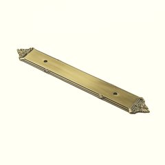 Georgian 3-3/4 Inch Center to Center Polished Antique Back-plate Georgian 3-3/4 Inch Center to Center Polished Antique Back-plate