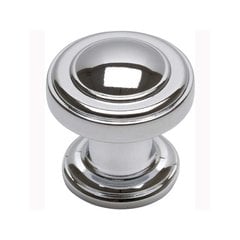 Bronte 1-1/8 Inch Diameter Polished Chrome Cabinet Knob Bronte 1-1/8 Inch Diameter Polished Chrome Cabinet Knob