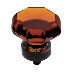 Traditional Classics 1-1/4 Inch Diameter Amber Glass/Oil Rubbed Bronze Cabinet Knob Traditional Classics 1-1/4 Inch Diameter Amber Glass/Oil Rubbed Bronze Cabinet Knob