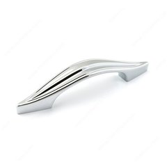 Swoop 3-3/4 Inch Center to Center Chrome Cabinet Pull Swoop 3-3/4 Inch Center to Center Chrome Cabinet Pull