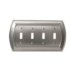 Allison Four Toggle Wall Plate Satin Nickel Allison Four Toggle Wall Plate Satin Nickel