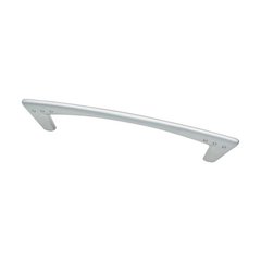 Modern 5-1/16 Inch Center to Center Dull Chrome Cabinet Pull Modern 5-1/16 Inch Center to Center Dull Chrome Cabinet Pull