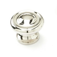 Colonial 1-1/2 Inch Diameter Polished Nickel Cabinet Knob Colonial 1-1/2 Inch Diameter Polished Nickel Cabinet Knob